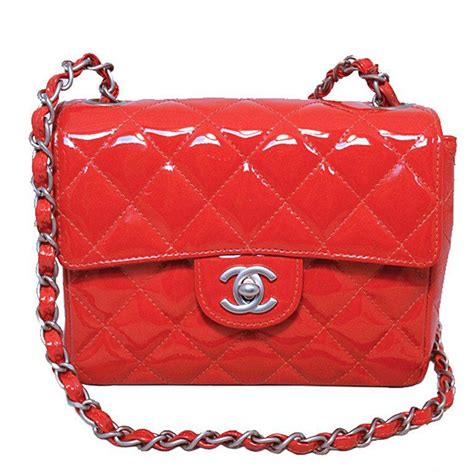 chanel patent mini flap bag ราคา|Chanel leather bag.